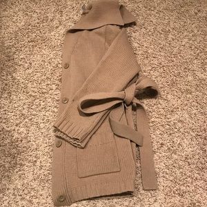 Wrap sweater cardigan